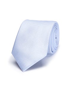 Cravate unie 100% soie light blue_0
