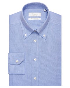 Camicia permanent celeste fitted agrigento agrigento button down_0