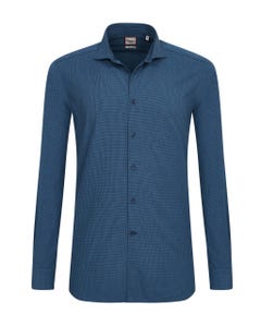 Camicia trendy blu scuro, extra slim francese_0