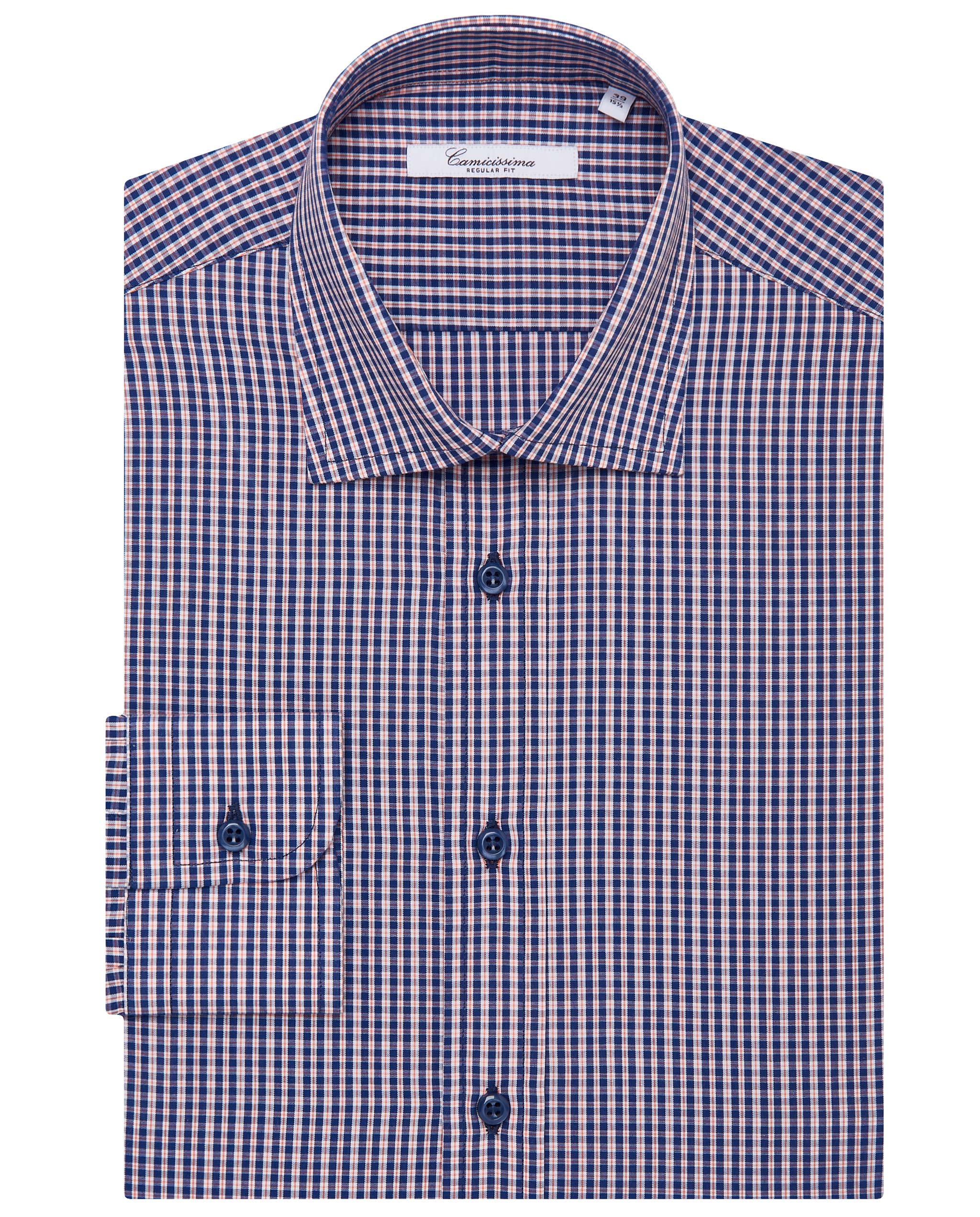 Camicia fancy a quadri blu francese Camicissima