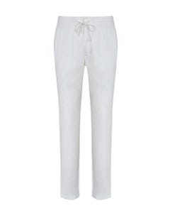 Pantalone chinos in lino white