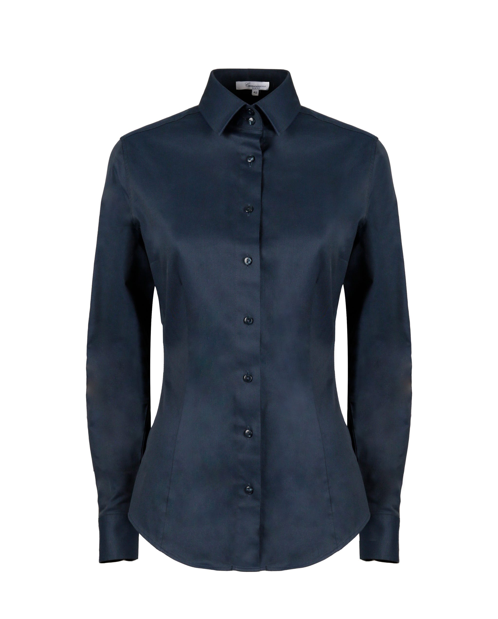 Camicia blu scuro donna shop