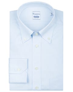 Chemise sans repassage bleu clair, avec poche, slim warsaw_0